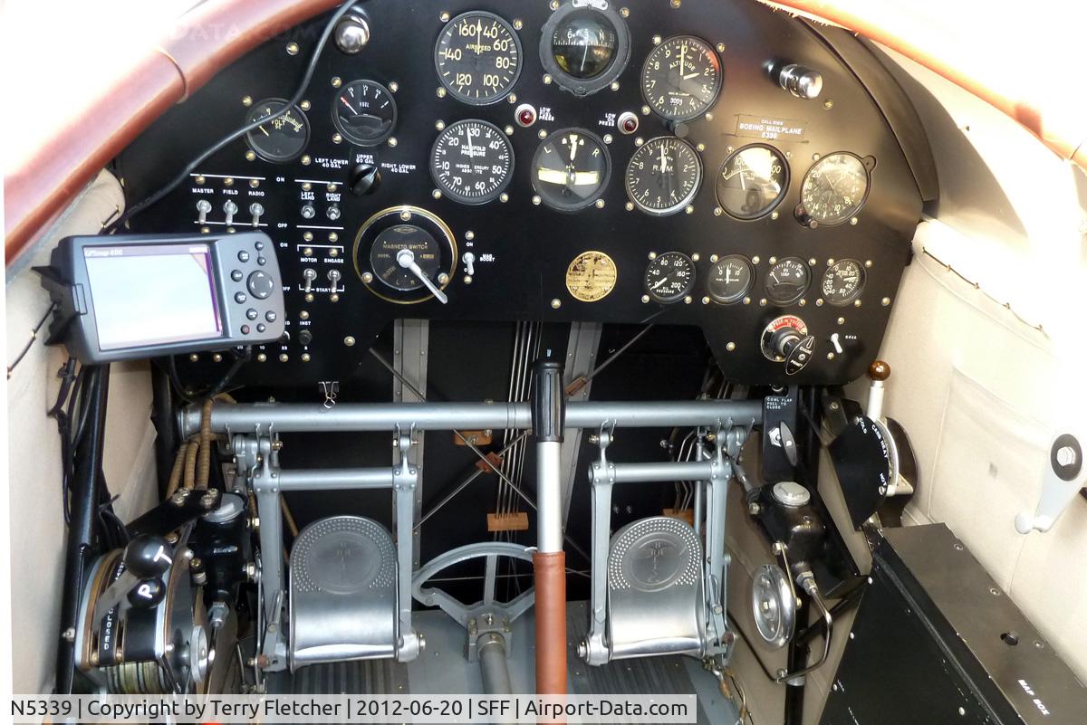 N5339, 1928 Boeing 40C C/N 1043, Instrument Panel of 1928 Boeing 40-C, c/n: 1043