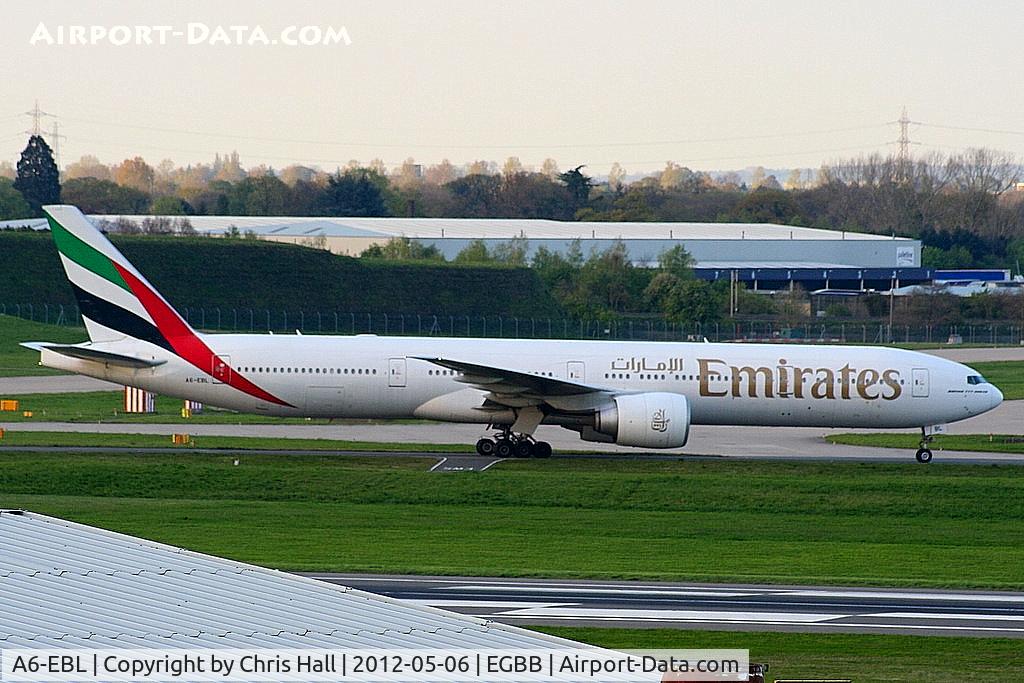 A6-EBL, 2006 Boeing 777-31H/ER C/N 32709, Emirates