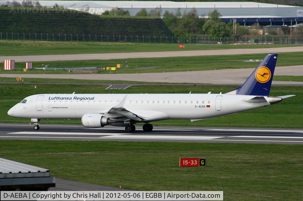 D-AEBA, 2009 Embraer 195LR (ERJ-190-200LR) C/N 19000314, Lufthansa CityLine