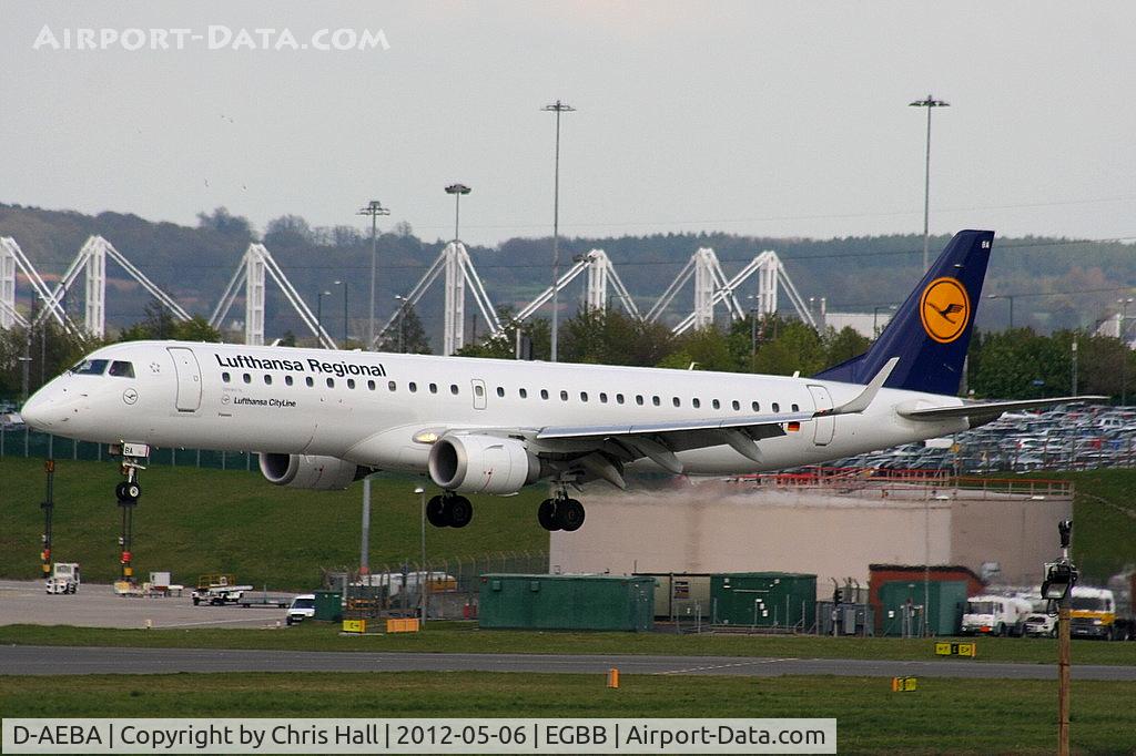 D-AEBA, 2009 Embraer 195LR (ERJ-190-200LR) C/N 19000314, Lufthansa CityLine