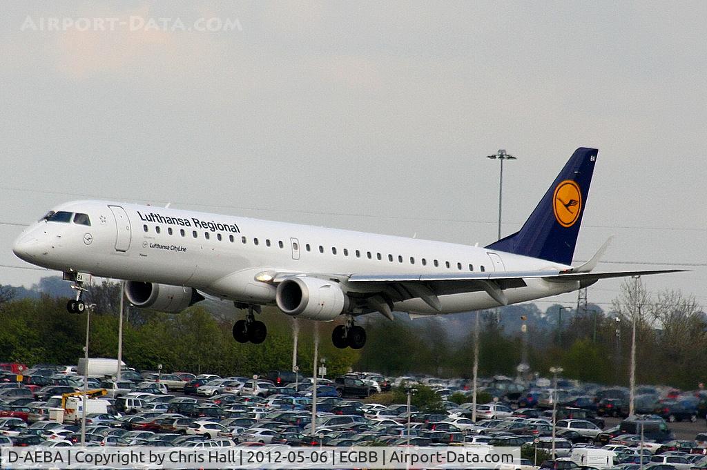 D-AEBA, 2009 Embraer 195LR (ERJ-190-200LR) C/N 19000314, Lufthansa CityLine