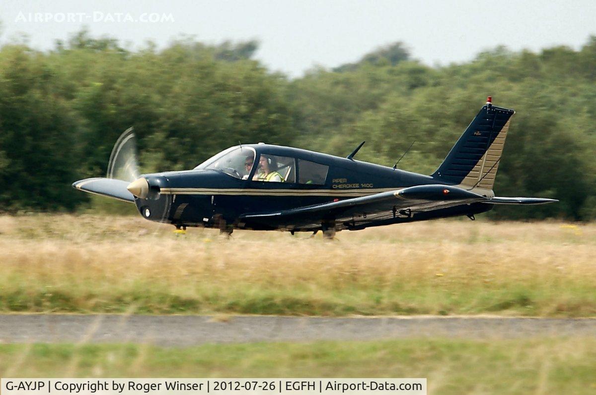 G-AYJP, 1970 Piper PA-28-140 Cherokee C/N 28-26403, Visiting Piper Cherokee 140C.