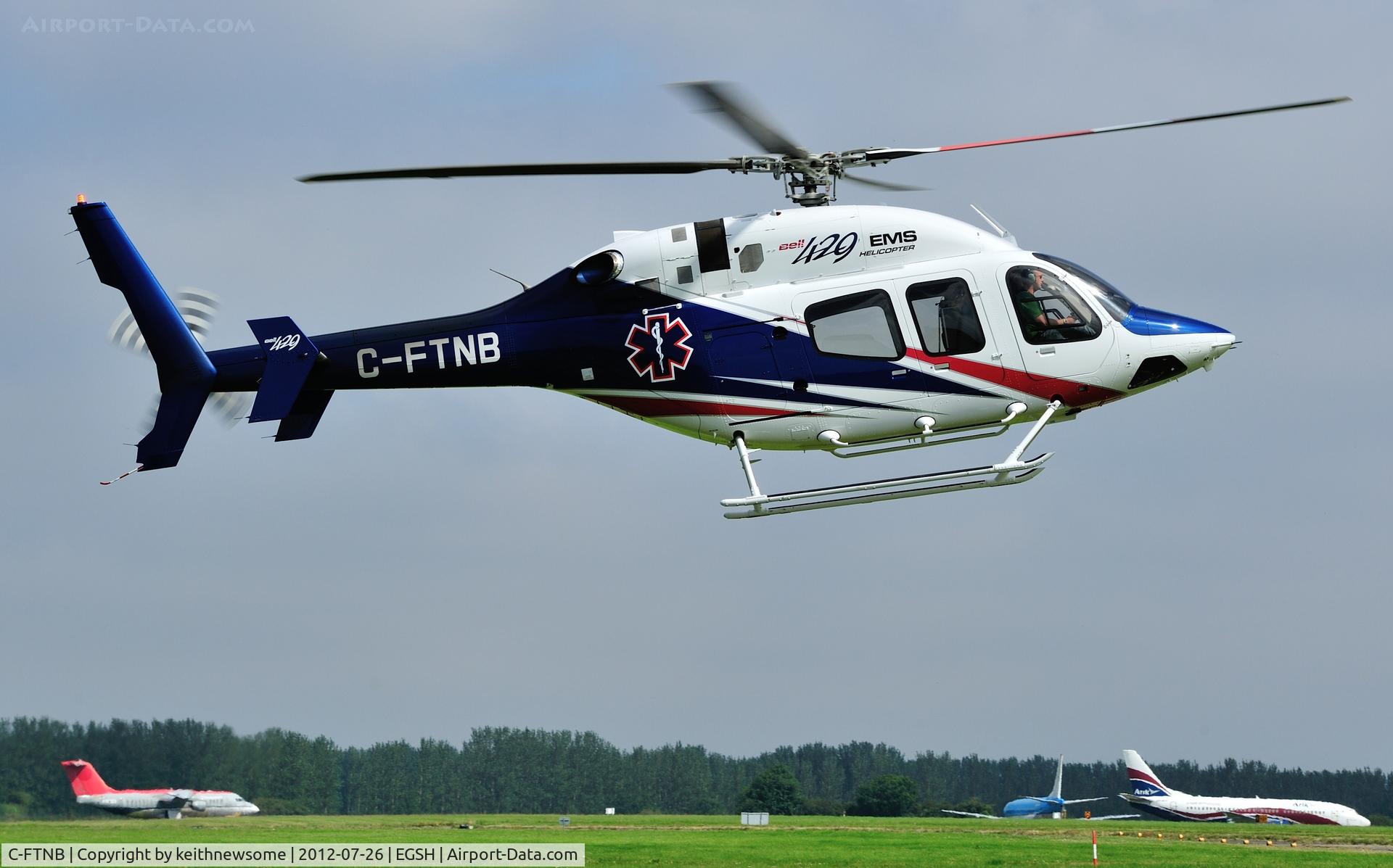 C-FTNB, 2008 Bell 429 GlobalRanger C/N 57002, Demo for East Anglian Air Ambulance.