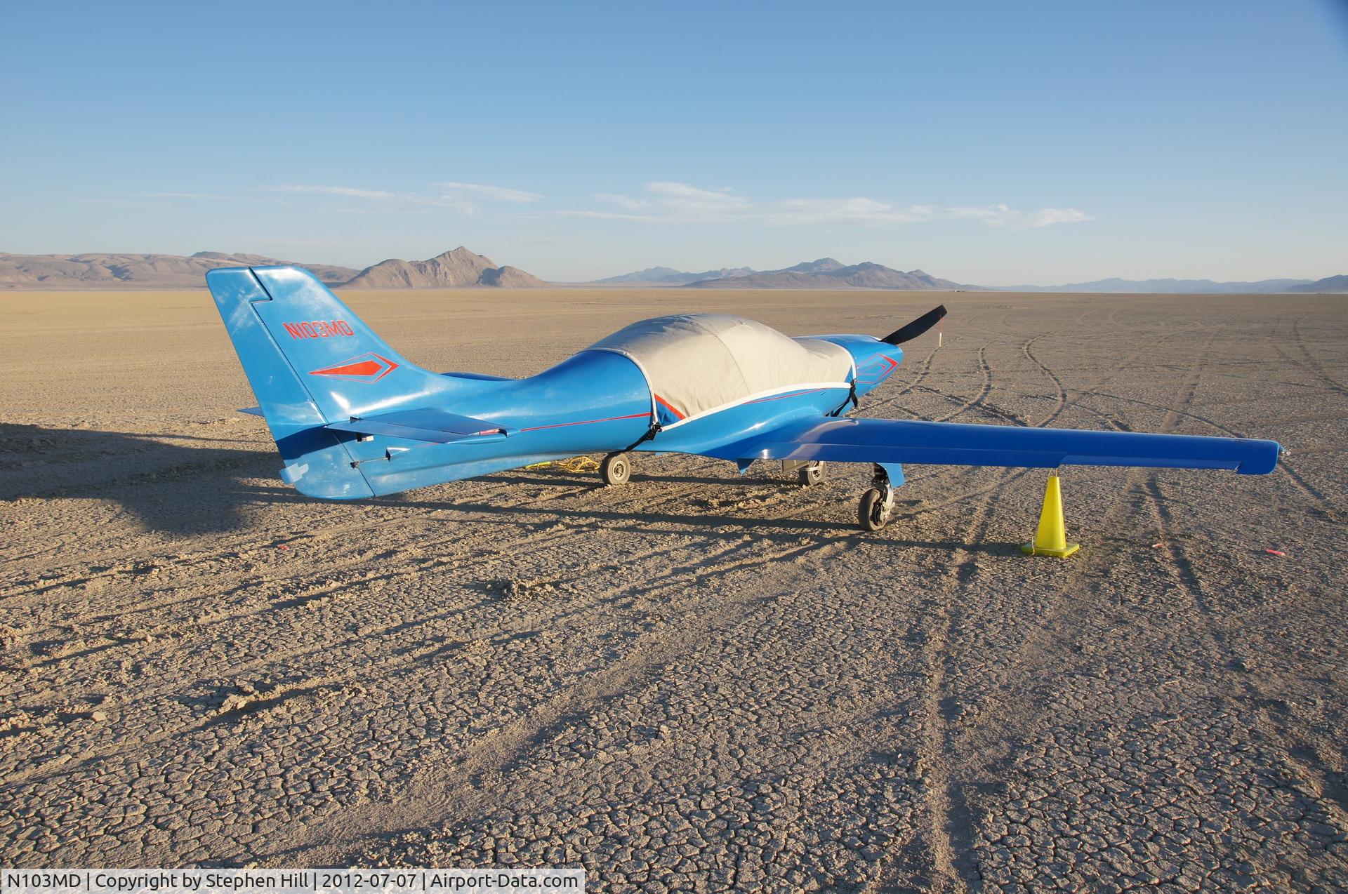 N103MD, Lancair 320 C/N 30, LANCAIR on Black Rock Desert Playa, NV, 2012