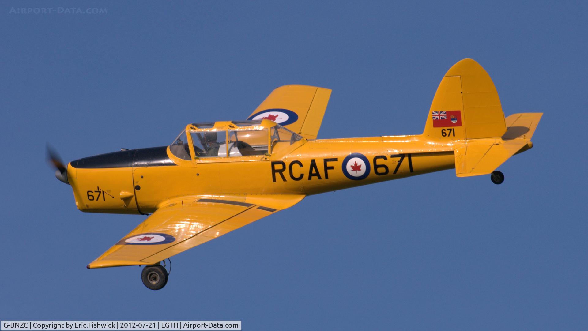 G-BNZC, 1952 De Havilland DHC-1 Chipmunk 22 C/N C1/0778, 41. RCAF671 at Shuttleworth Sunset Air Display, July 2012