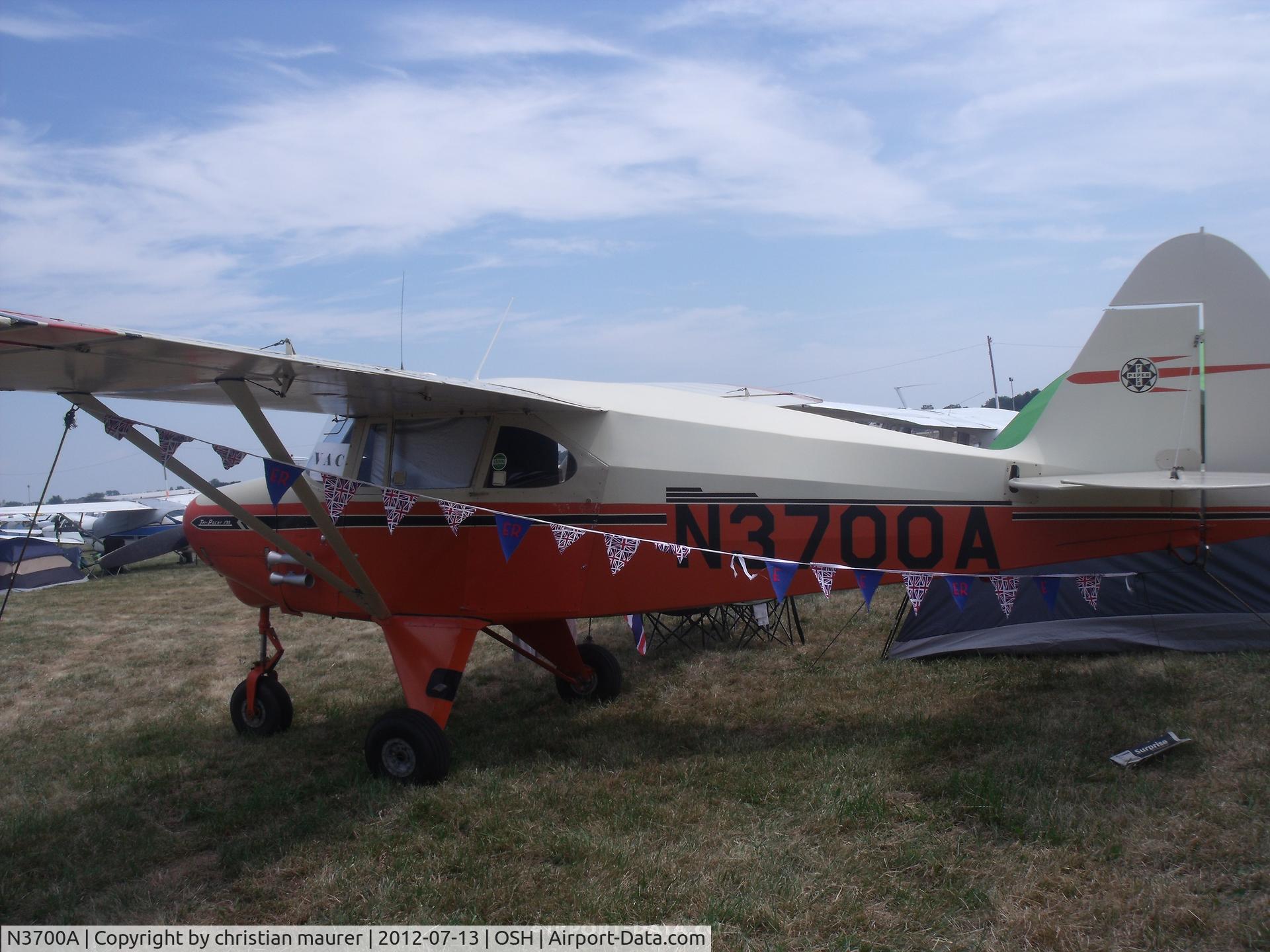 N3700A, 1953 Piper PA-22-135 Tri-Pacer C/N 22-1942, PIPER TRI-PACER 135