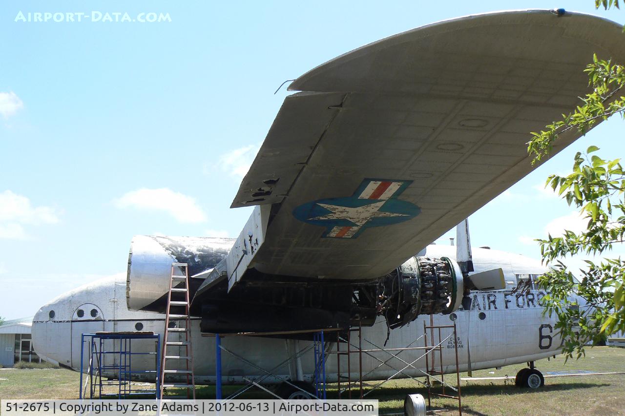 51-2675, 1951 Fairchild C-119G Flying Boxcar C/N 10664, Former Pate Museum C-119 being prepared to be moved. Plan is that she will be displayed in Granbury, TX