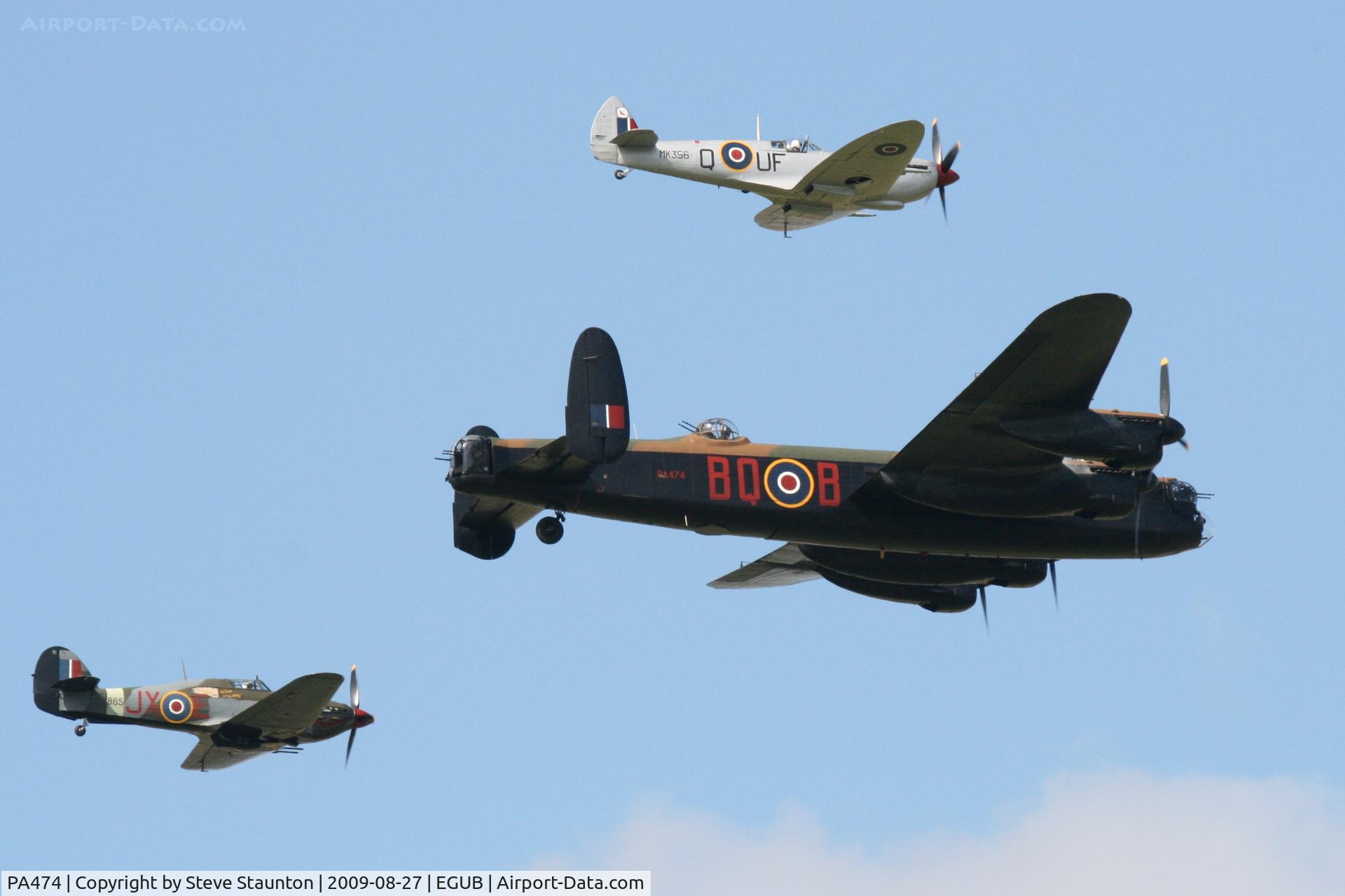 PA474, 1945 Avro 683 Lancaster B1 C/N VACH0052/D2973, Battle of Britain Memorial Flight. Taken at RAF Benson Families Day, August 2009