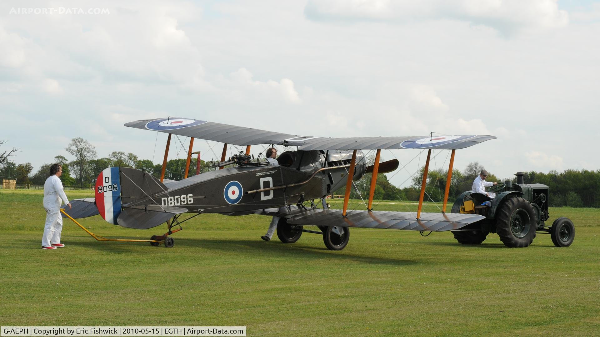 G-AEPH, 1918 Bristol F.2B Fighter C/N 7575, 5. D8096 - Bristol Fighter F2B at Shuttleworth Sunset Air Display May, 2010