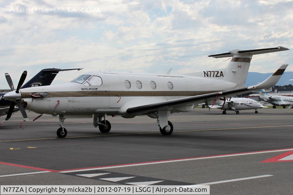 N77ZA, 1999 Pilatus PC-12/45 C/N 300, Parked at RUAG