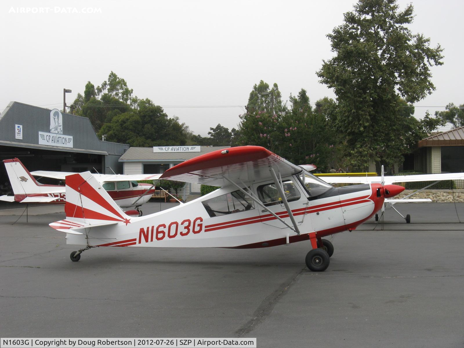 N1603G, 1968 Champion 7ECA Citabria C/N 609, 1968 Champion 7ECA CITABRIA, Lycoming O-235 115 Hp