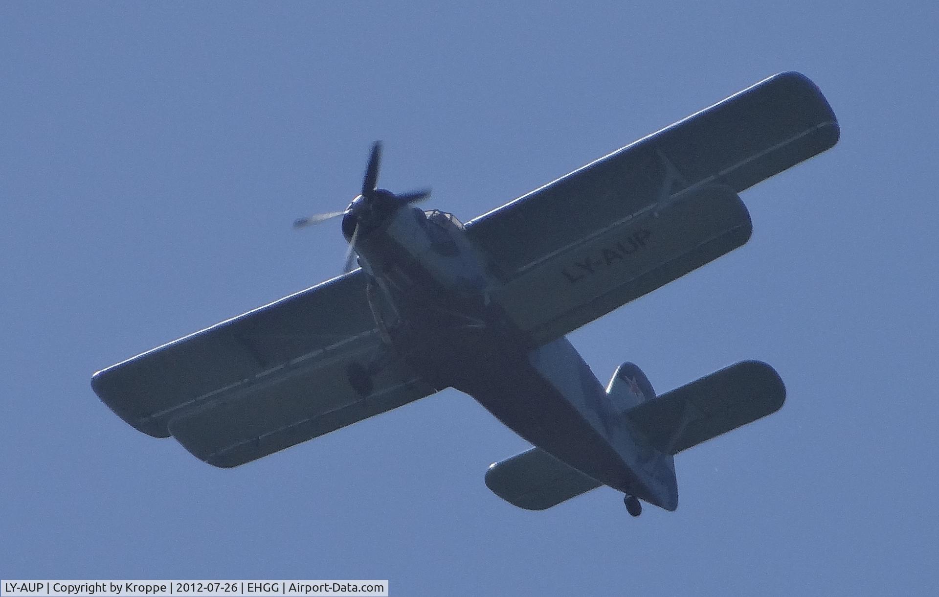 LY-AUP, 1984 Antonov An-2R C/N 1G206-49, Going over Groningen.