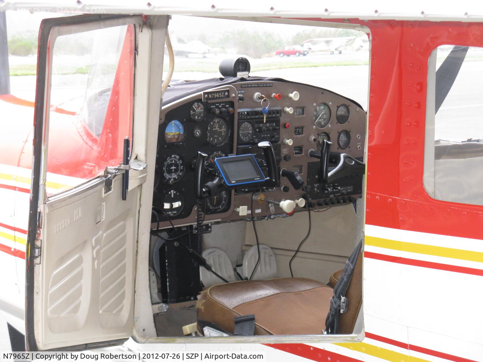 N7965Z, 1963 Cessna 150C C/N 15060065, 1963 Cessna 150C, Continental O-200 100 Hp, good panel on this immaculate 150C.