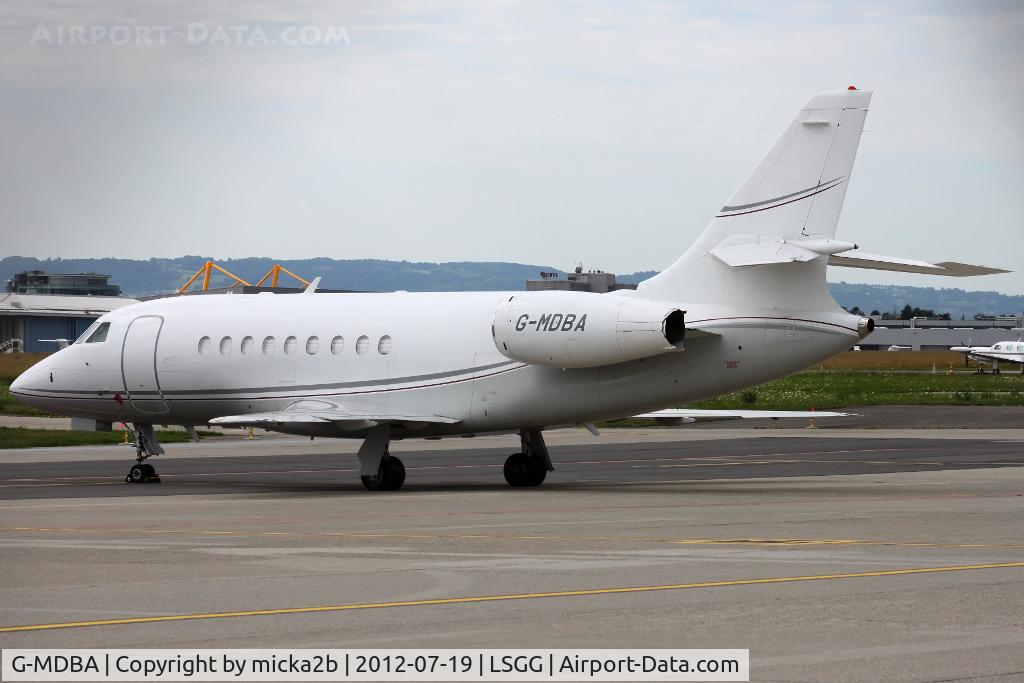 G-MDBA, 2002 Dassault Falcon 2000 C/N 184, Parked at RUAG