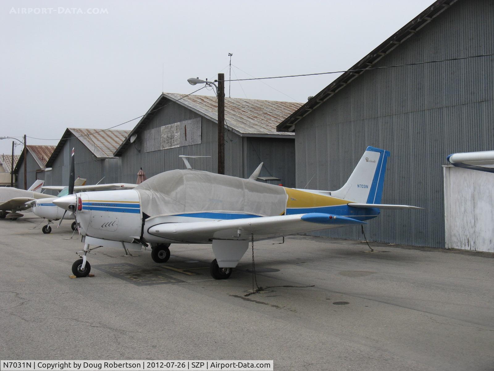 N7031N, 1967 Beech E33 Bonanza C/N CD-1125, 1967 Beech E33 BONANZA, Continental IO-470 225 Hp