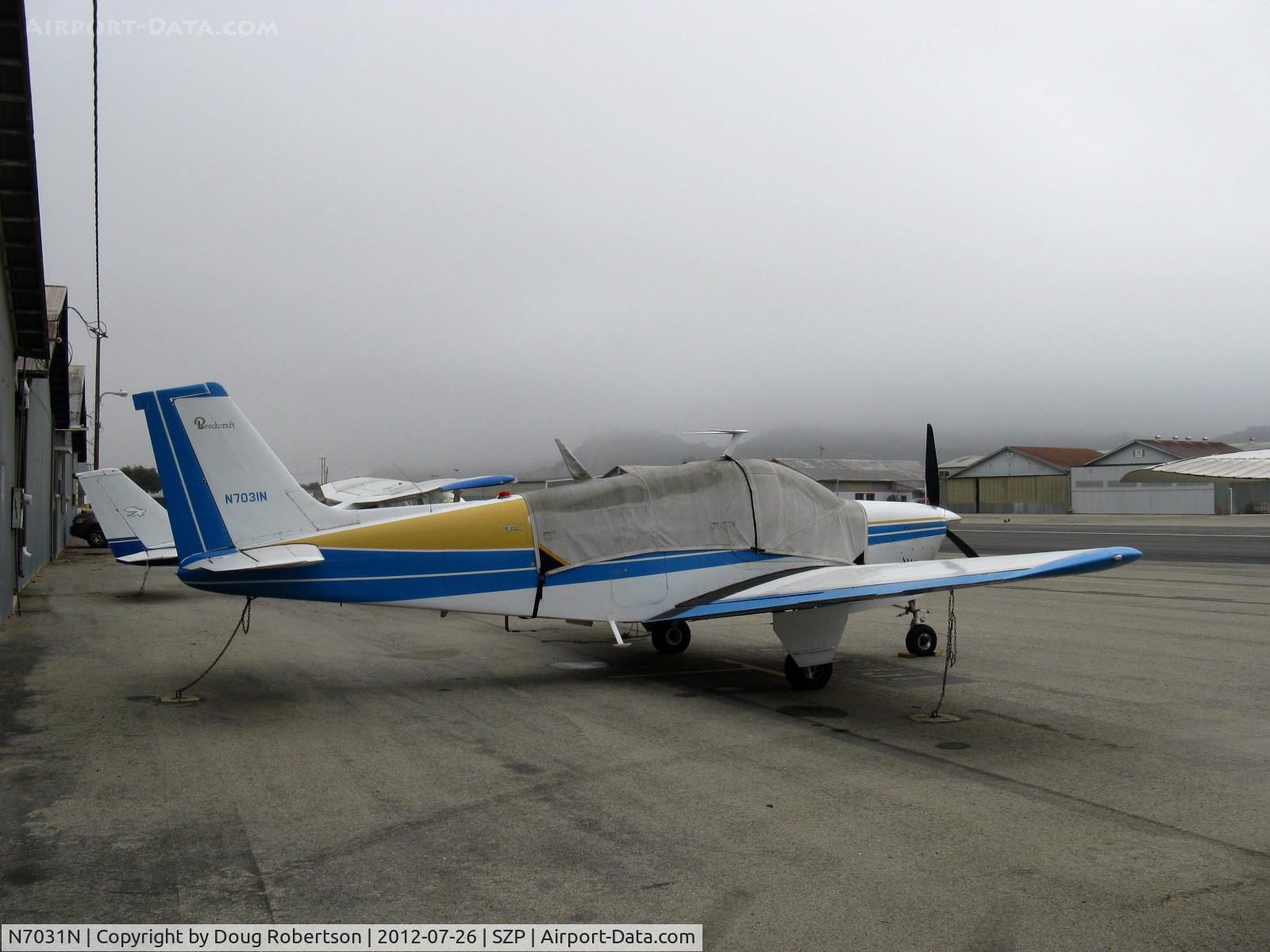 N7031N, 1967 Beech E33 Bonanza C/N CD-1125, 1967 Beech E33 BONANZA, Continental IO-470 225 Hp