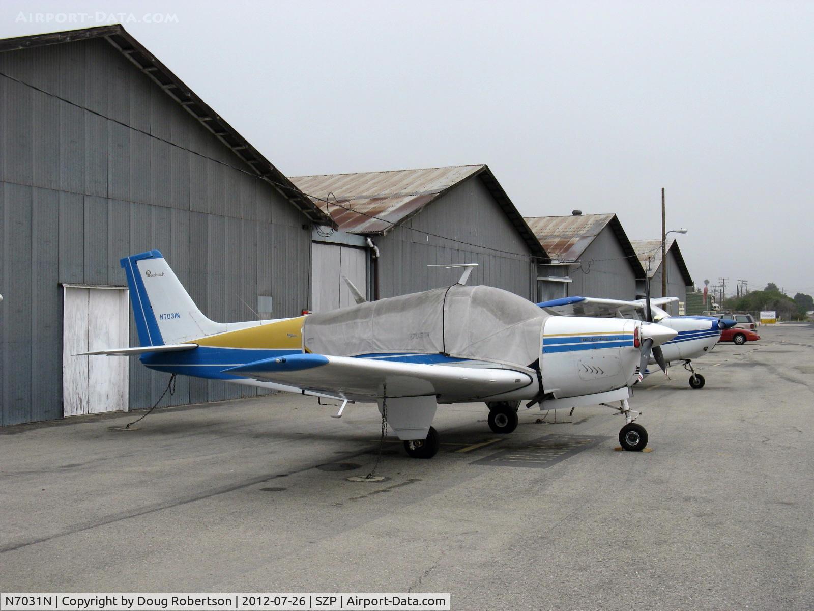 N7031N, 1967 Beech E33 Bonanza C/N CD-1125, 1967 Beech E33 BONANZA, Continental IO-470 225 Hp