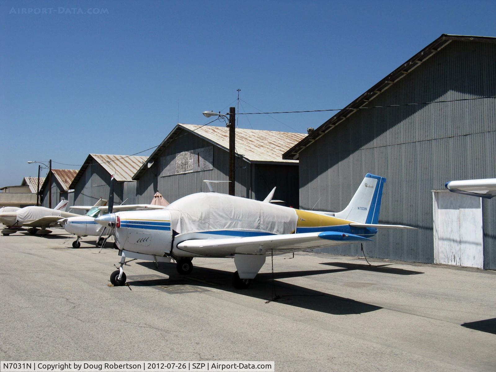 N7031N, 1967 Beech E33 Bonanza C/N CD-1125, 1967 Beech E33 BONANZA, Continental IO-470 225 Hp
