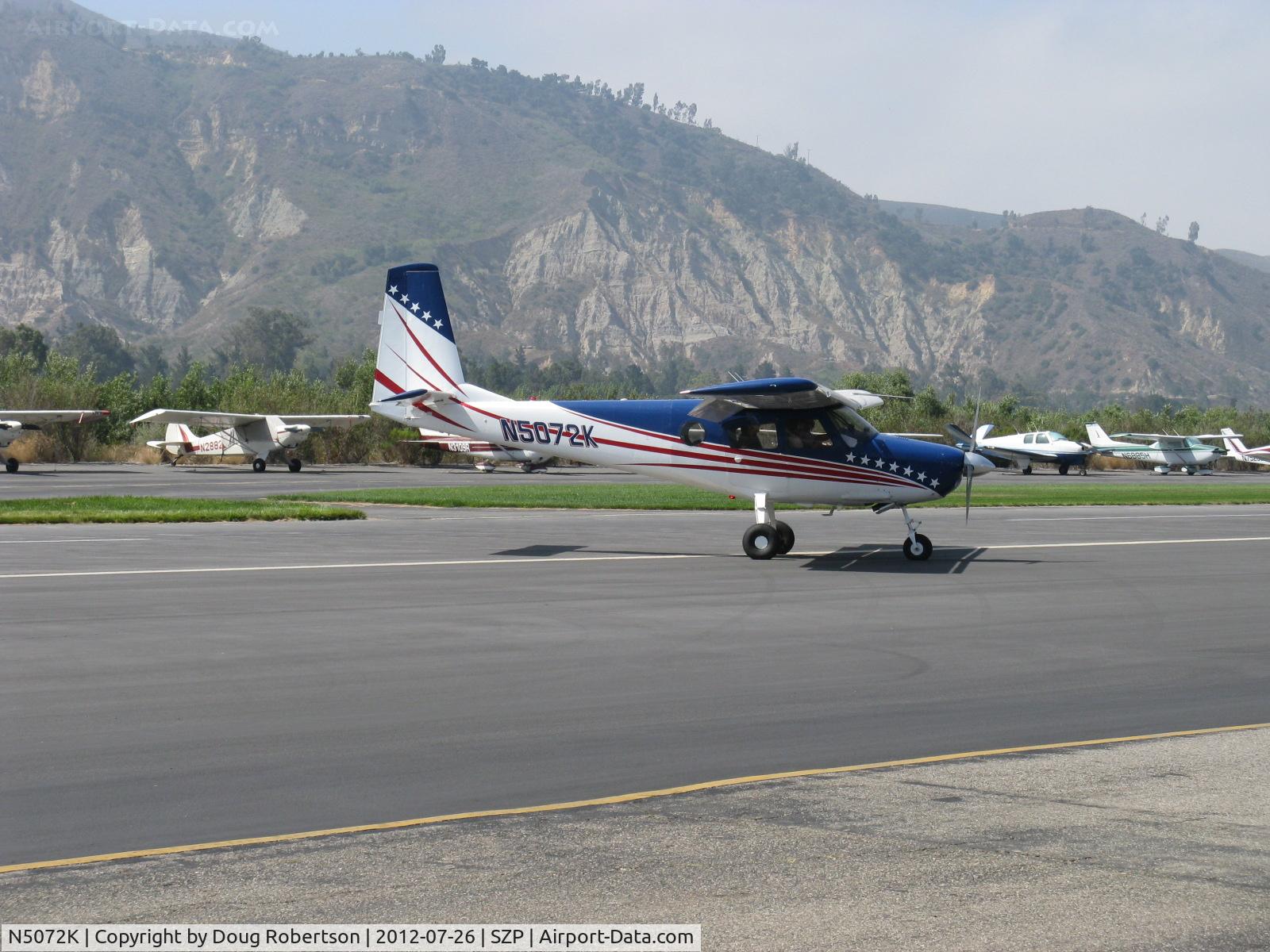 N5072K, 1967 Helio H-295-1200 Super Courier C/N 1251, 1967 Helio H-295 SUPER COURIER STOL conversion to HT-295 tri-gear, Lycoming GO-480-G1D6 295 Hp geared engine, taxi off the active