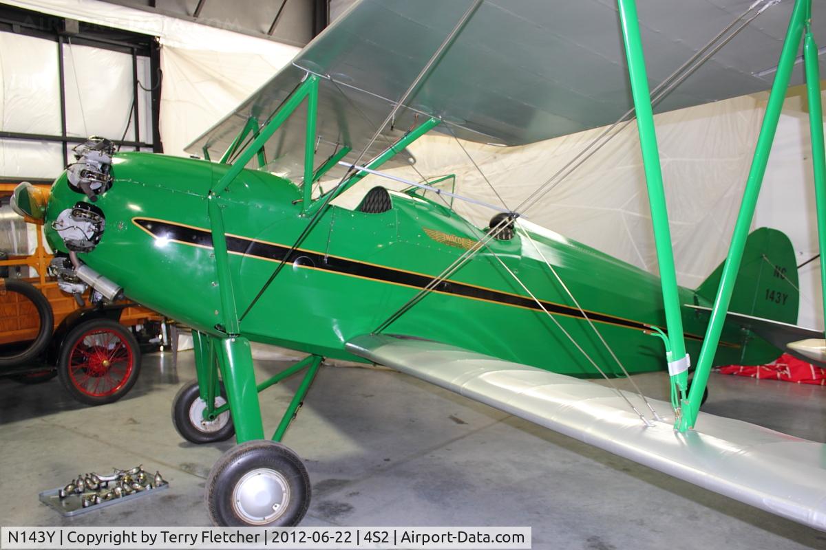 N143Y, 1931 Waco RNF C/N 3417, at Western Antique Aeroplane & Automobile Museum at Hood River, Oregon