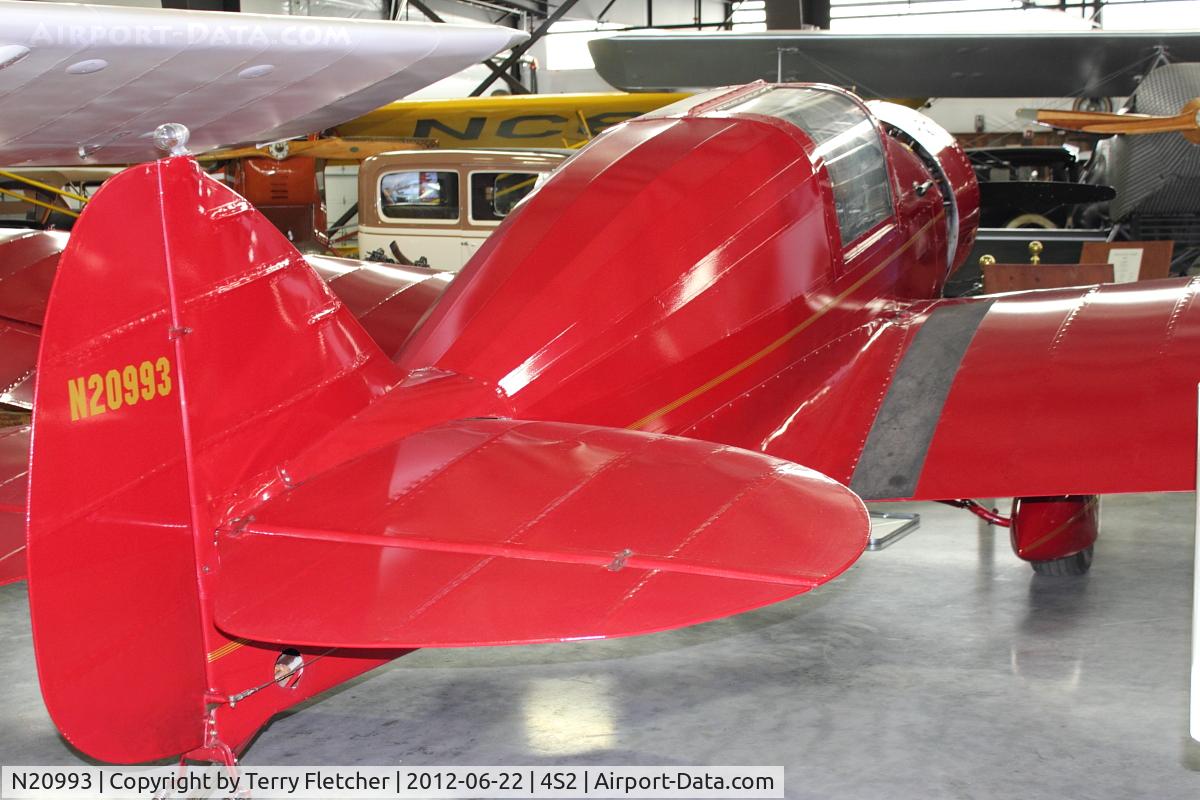 N20993, 1938 Dart G C/N G-11, at Western Antique Aeroplane & Automobile Museum at Hood River, Oregon