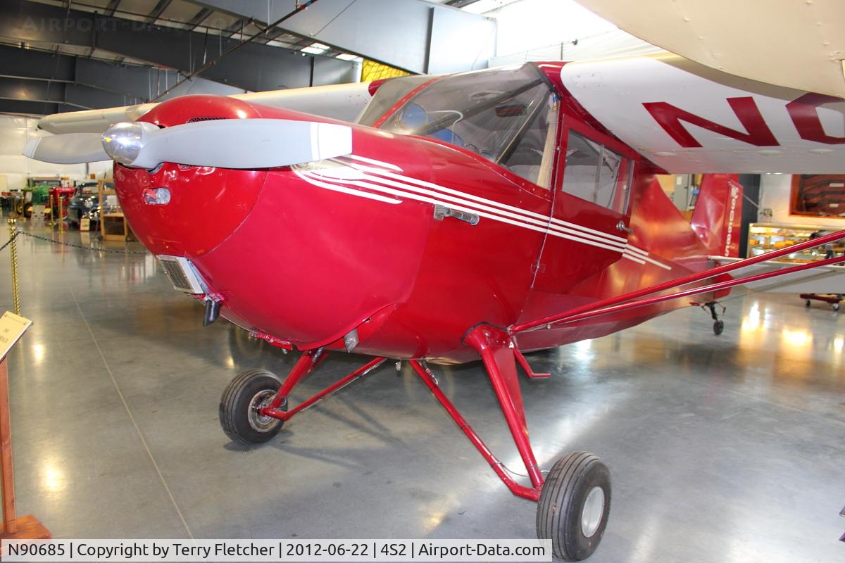 N90685, 1946 Commonwealth 185 Skyranger C/N 1780, at Western Antique Aeroplane and Automobile Museum at Hood River, Oregon