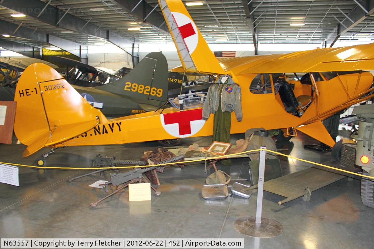 N63557, Piper AE-1 C/N 5-1465, at Western Antique Aeroplane and Automobile Museum at Hood River, Oregon