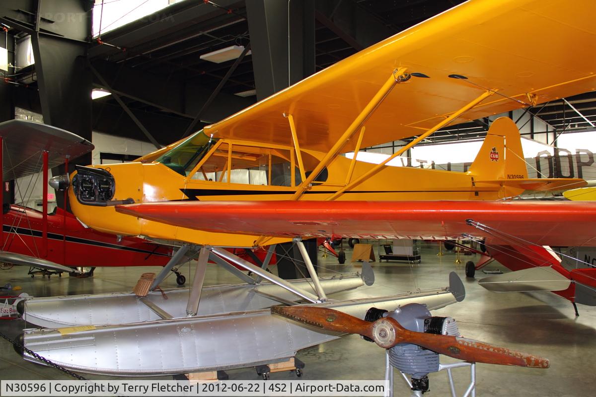 N30596, 1940 Piper J3C-65 Cub Cub C/N 4963, at Western Antique Aeroplane and Automobile Museum at Hood River, Oregon