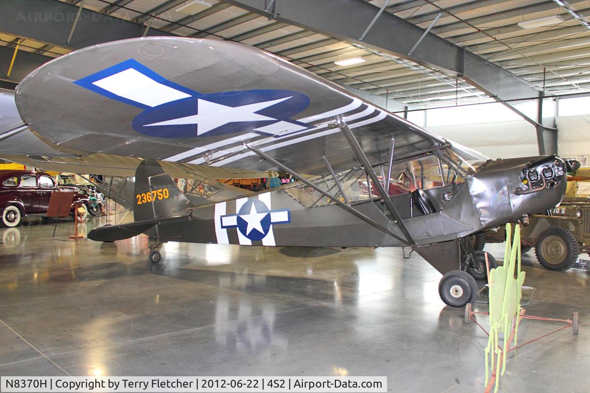 N8370H, 1942 Piper J3C-65 Cub Cub C/N 8874, at Western Antique Aeroplane and Automobile Museum at Hood River, Oregon