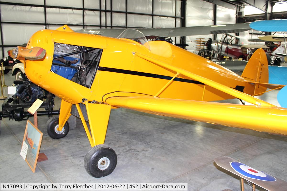 N17093, 1936 Arrow F C/N 13, at Western Antique Aeroplane and Automobile Museum at Hood River, Oregon