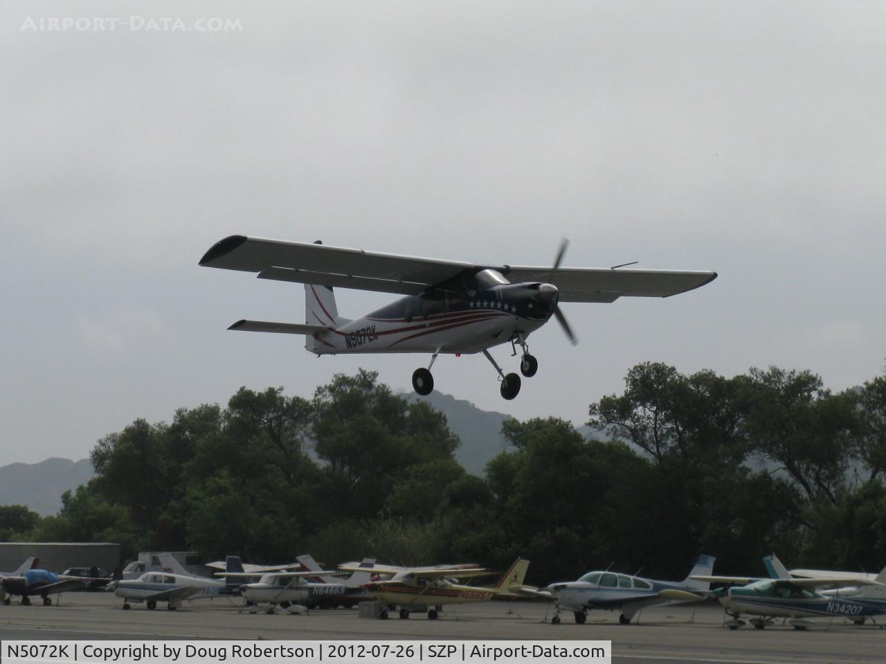 N5072K, 1967 Helio H-295-1200 Super Courier C/N 1251, 1967 Hellio H-295 SUPER COURIER STOL conversion to HT-295 tri-gear, Lycoming GO-480-G1D6 295 Hp geared engine, takeoff climb Rwy 22