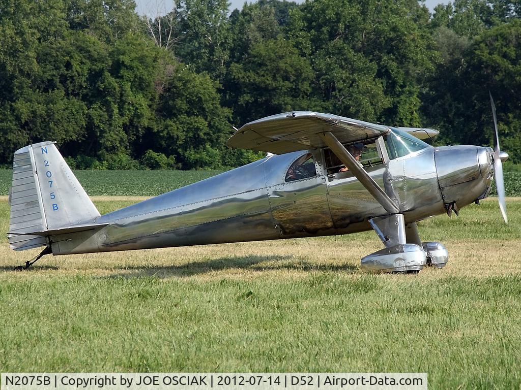 N2075B, 1948 Luscombe 8F Silvaire Silvaire C/N 6502, at Geneseo