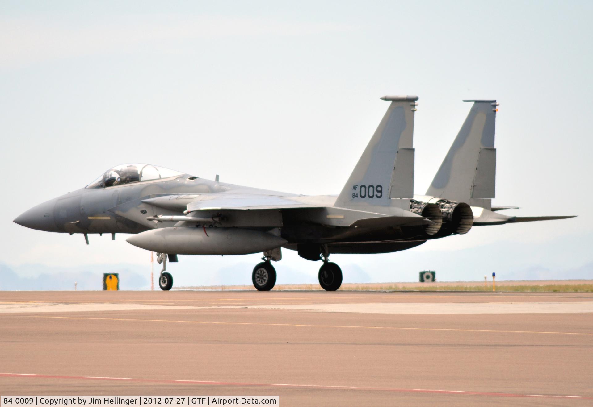 84-0009, 1984 McDonnell Douglas F-15C Eagle C/N 0918/C312, 009 with the 120th FW, (Montana ANG), at GTF