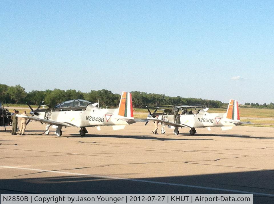 N2850B, Beechcraft T-6C+ Texan II C/N PM-26, At KHUT 7/27/12