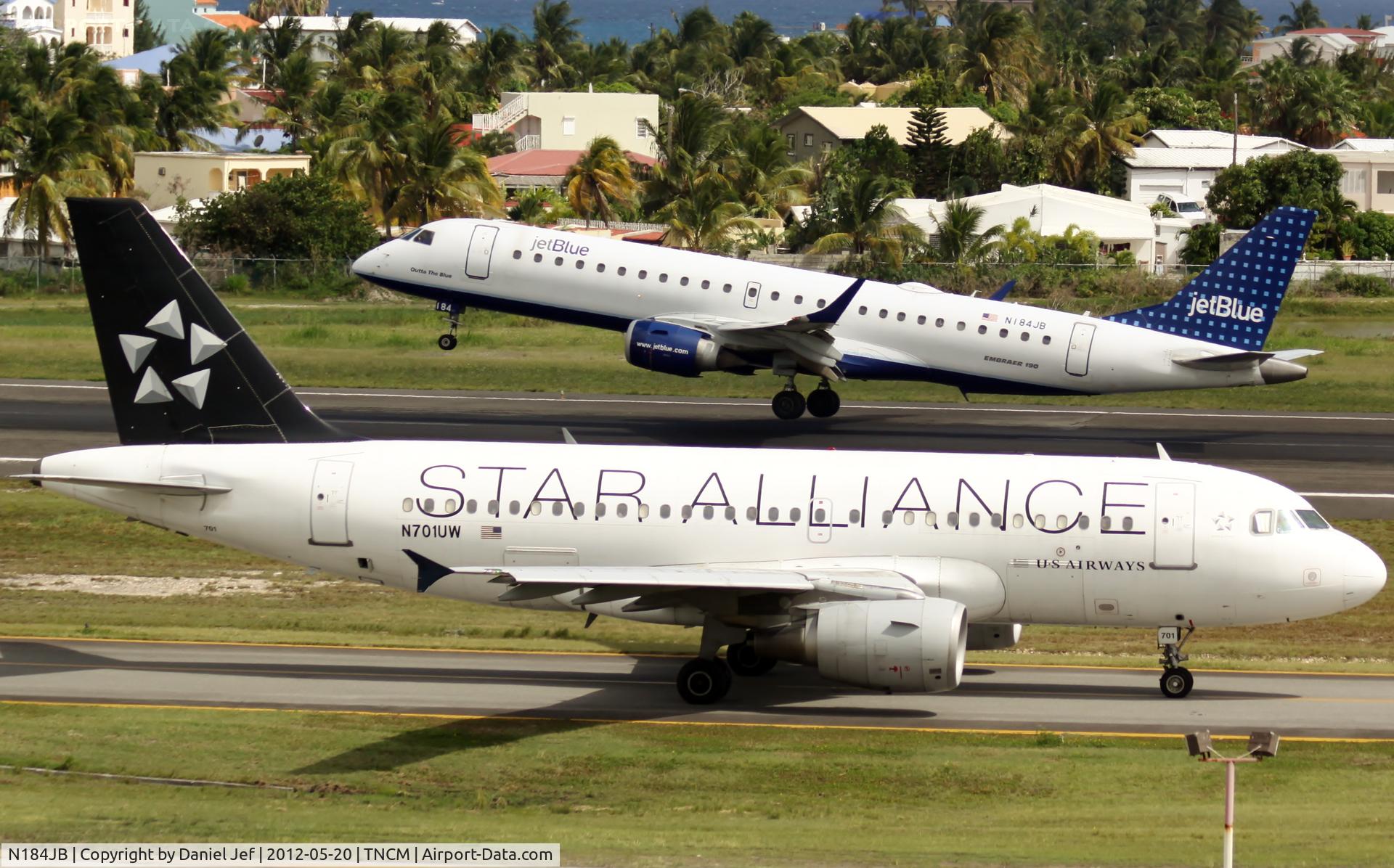 N184JB, 2005 Embraer 190AR (ERJ-190-100IGW) C/N 19000008, N184JB