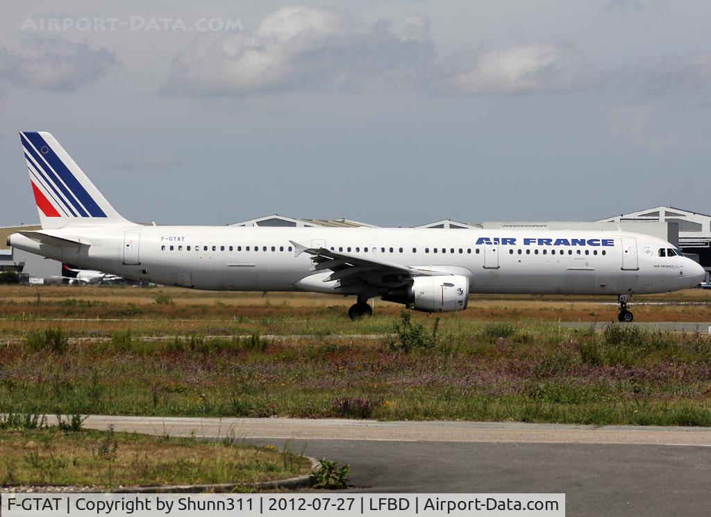F-GTAT, 2008 Airbus A321-211 C/N 3441, Taxiing holding point rwy 23 for departure...