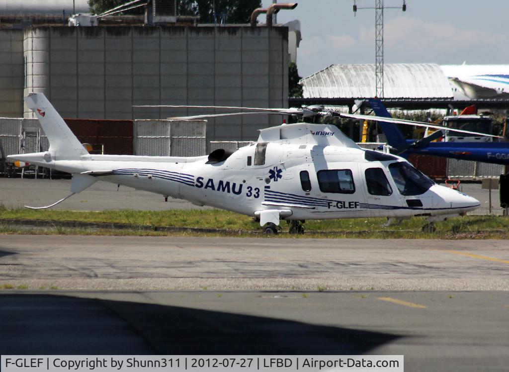 F-GLEF, 1998 Agusta A-109E Power C/N 11027, Parked at the General Aviation area...