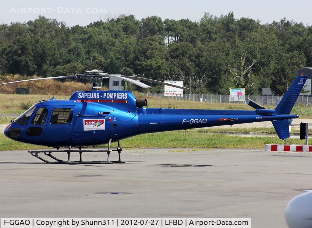 F-GGAO, Eurocopter AS-350B Ecureuil Ecureuil C/N 2208, Parked at the General Aviation area with additional 'Sapeur Pompier' titles