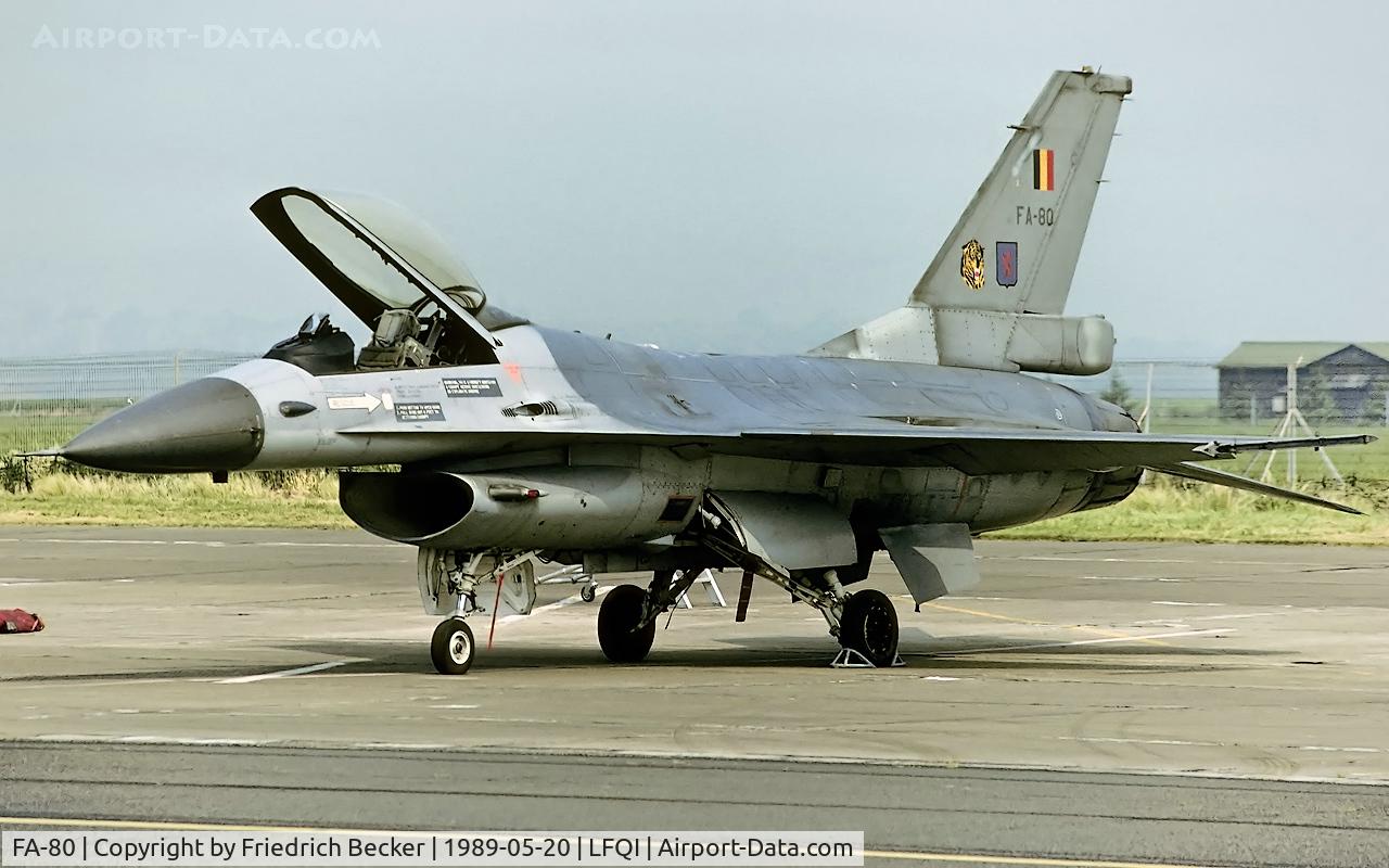 FA-80, SABCA F-16AM Fighting Falcon C/N 6H-80, static display