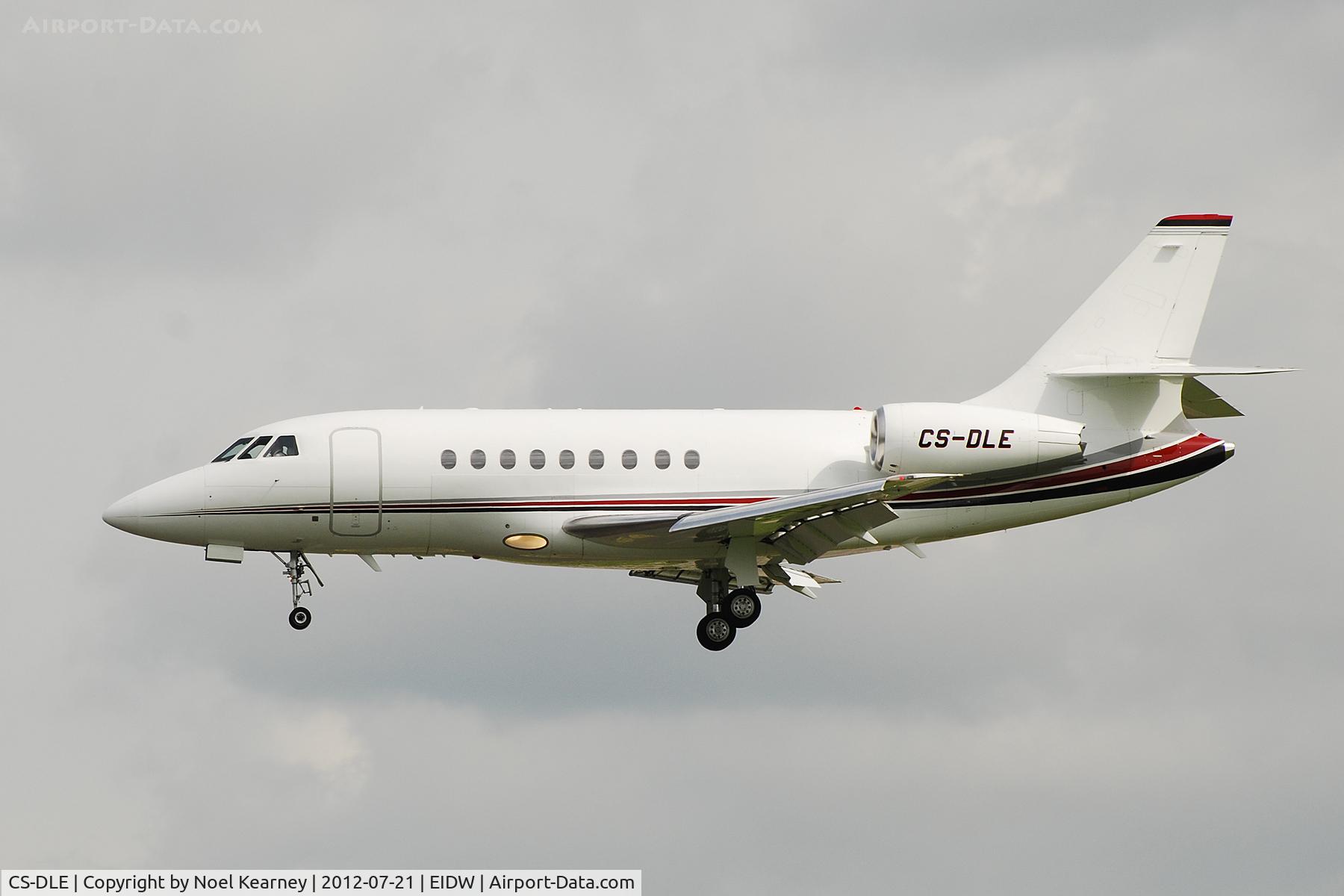 CS-DLE, 2007 Dassault Falcon 2000EX C/N 127, Landing Rwy 28 at EIDW