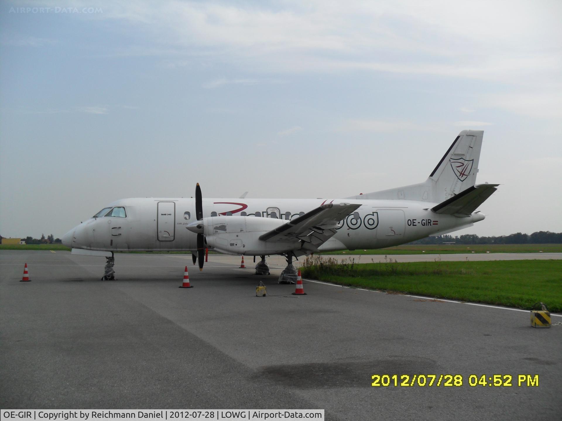 OE-GIR, 1988 Saab SF340A C/N 340A-134, Stored in the last corner of the apron, this bird had better days....