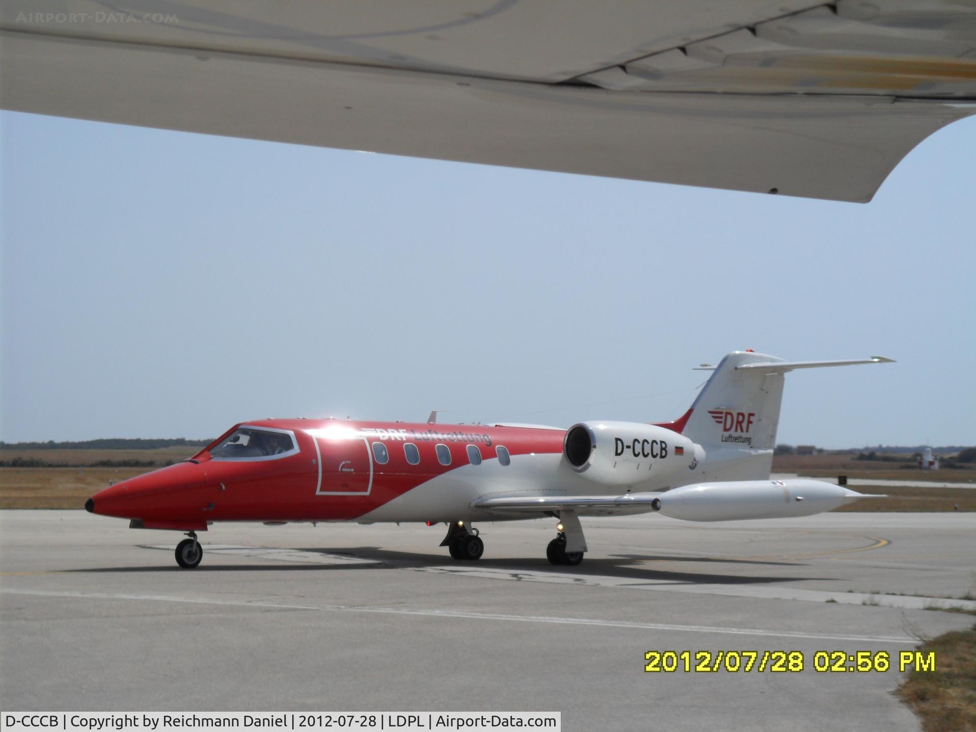 D-CCCB, 1990 Learjet 35A C/N 35A-663, Came in to pick up an old man...