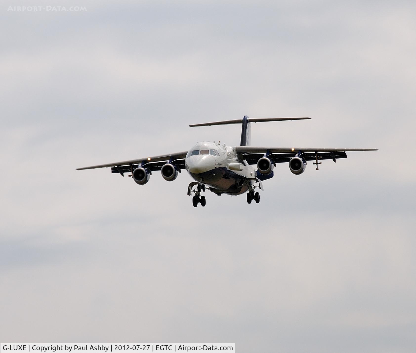 G-LUXE, 1981 British Aerospace BAe.146-301 C/N E3001, Callsign Metman 1, Atmospheric Research Aircraft