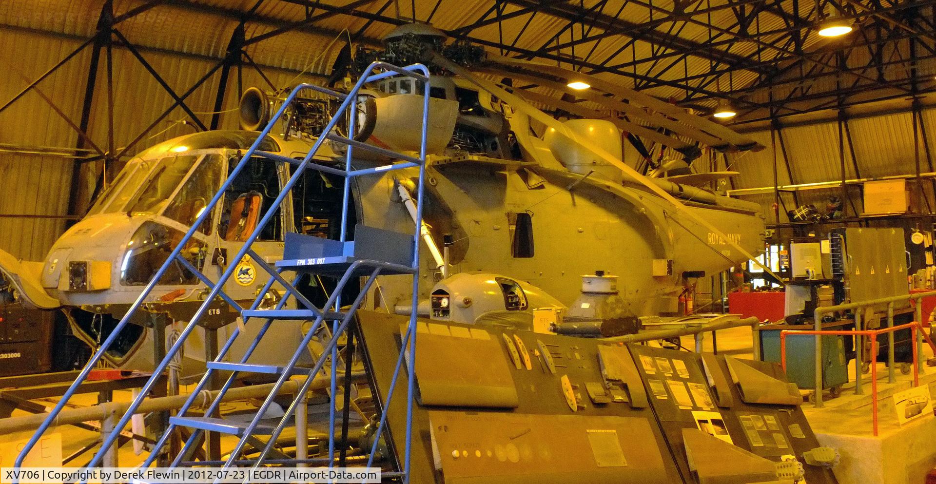 XV706, Westland Sea King HAS.6 C/N WA677, Used for engineering, airframe and electrical training.
