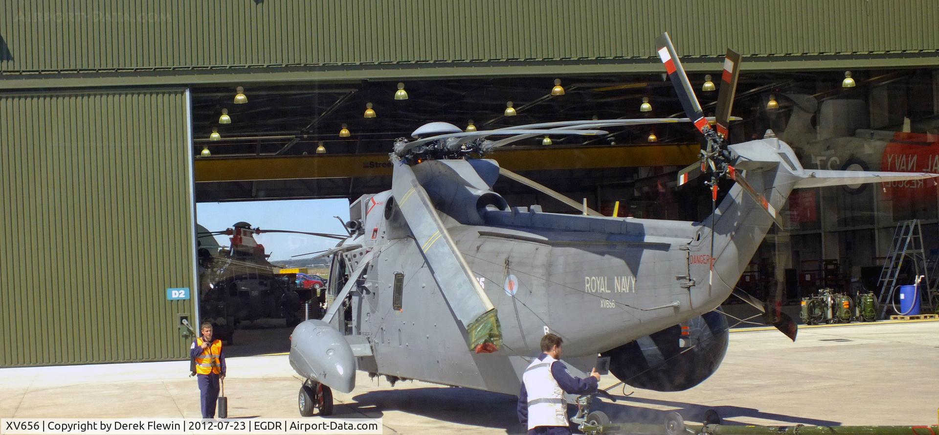 XV656, 1969 Westland Sea King ASaC.7 C/N WA644, Putting it to bed after a busy day.