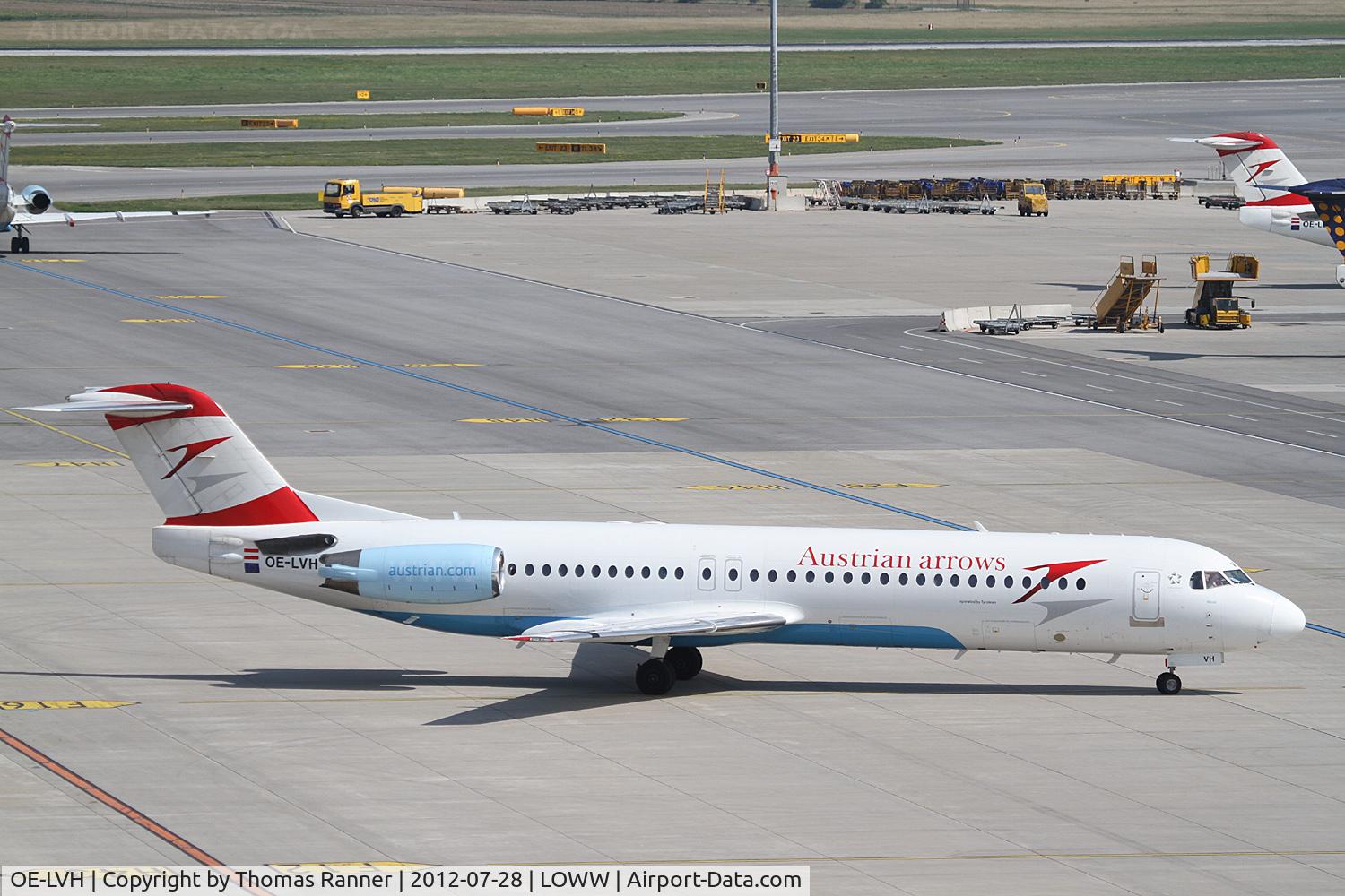 OE-LVH, 1993 Fokker 100 (F-28-0100) C/N 11456, Austrian Arrows Fokker 100