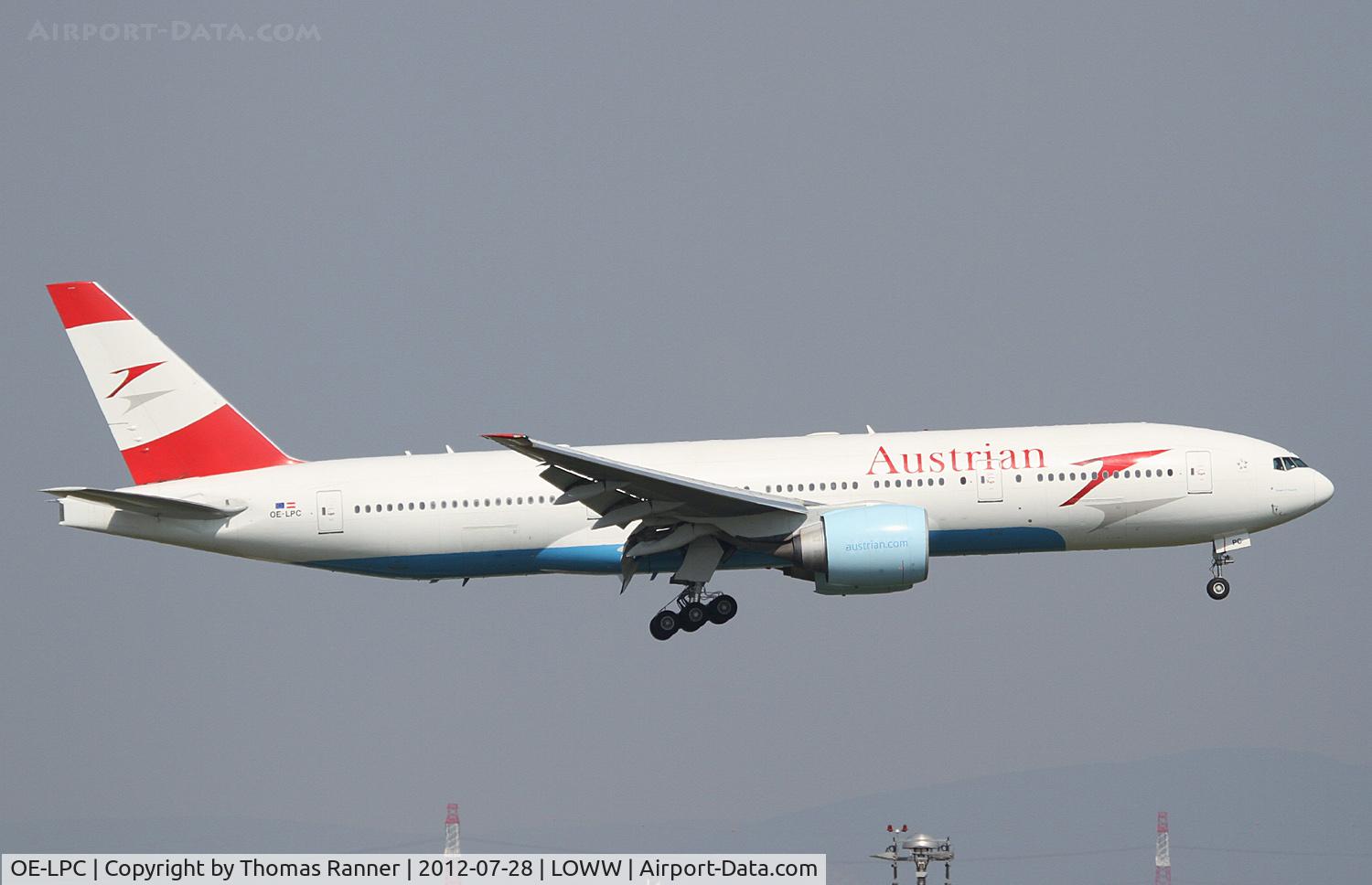 OE-LPC, 2002 Boeing 777-2Z9/ER C/N 29313, Austrian Airlines Boeing 777