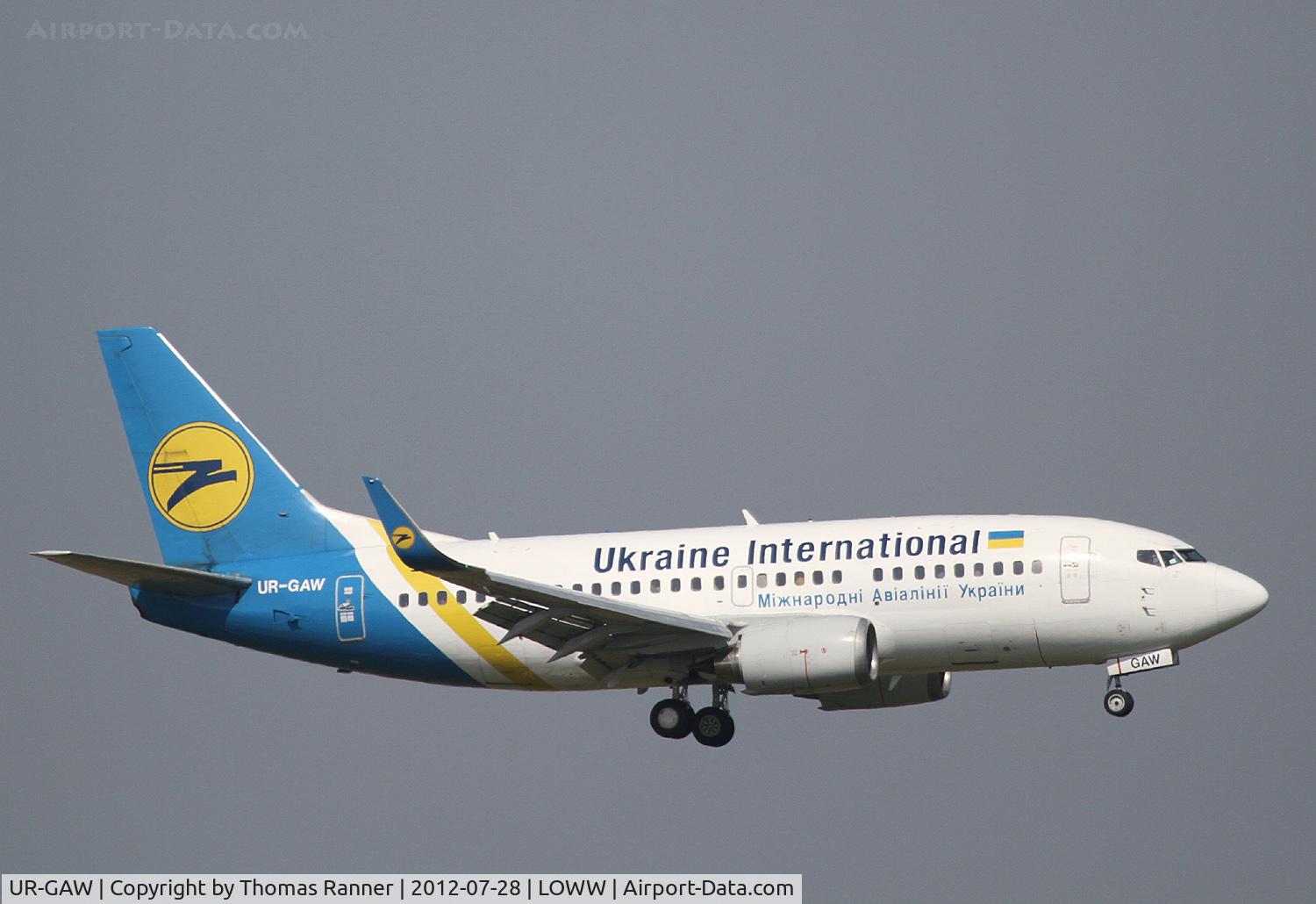 UR-GAW, 1991 Boeing 737-5Y0 C/N 24898, Ukraine International Boeing 737