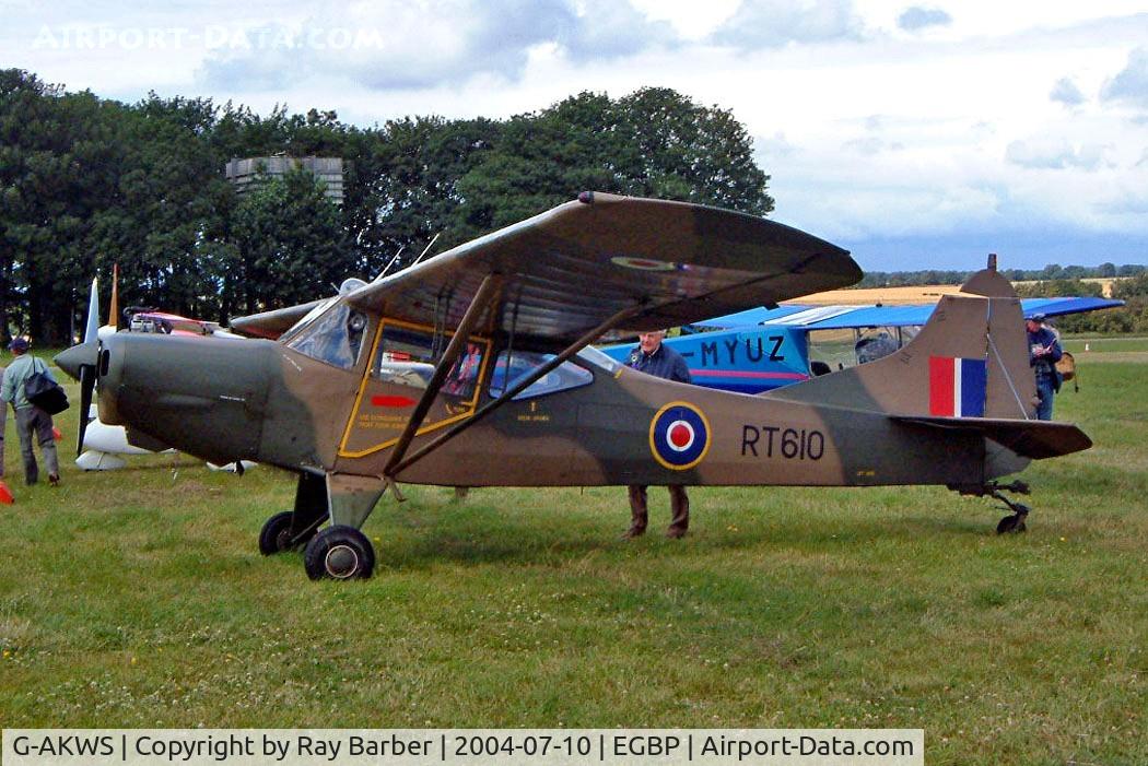 G-AKWS, 1944 Taylorcraft G Auster 4 C/N 1237, Seen here