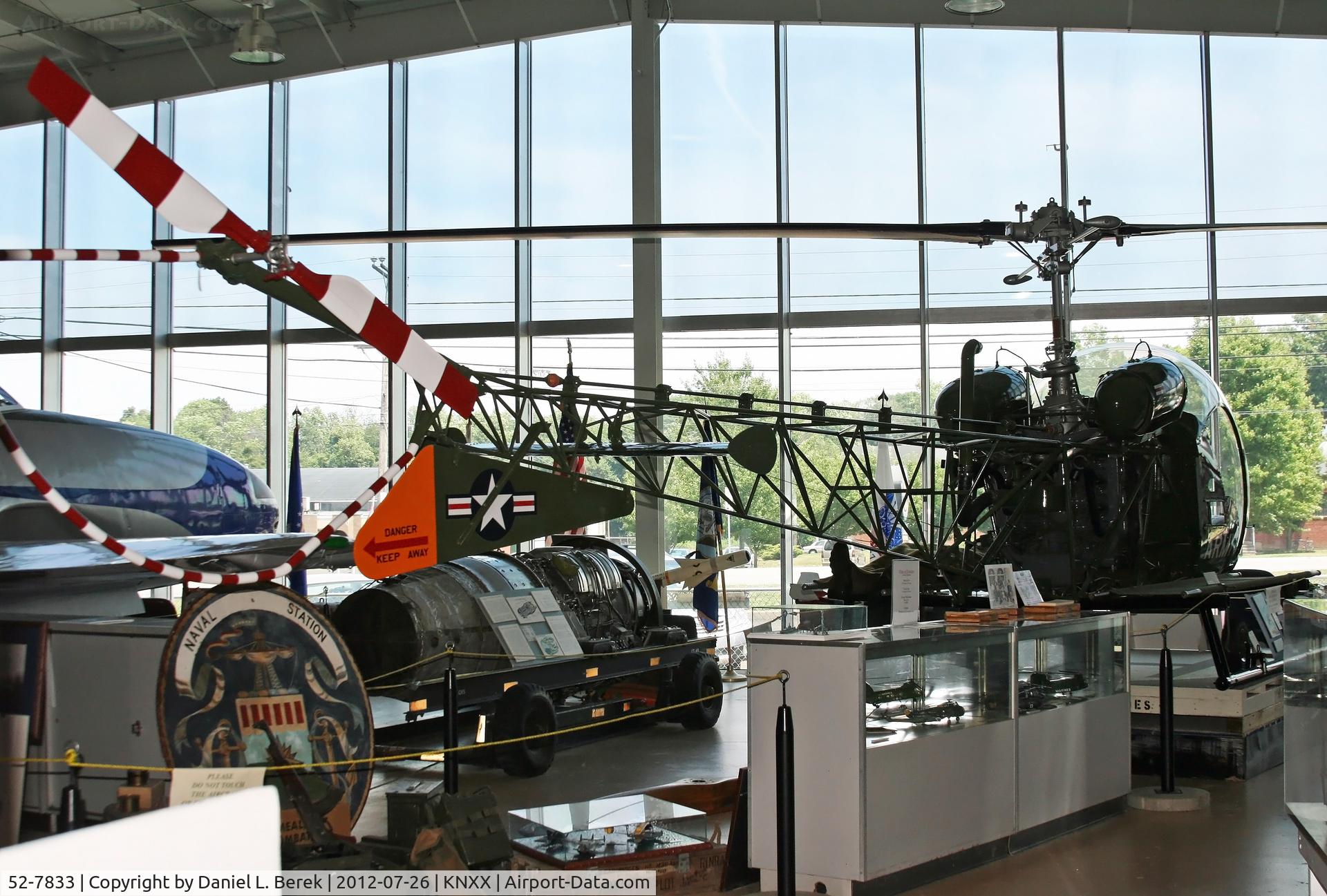 52-7833, 1952 Bell OH-13G Sioux C/N 1060, The Harold F. Pitcairn Wings of Freedom's newly restored Sioux takes place of pride in its indoor display area.